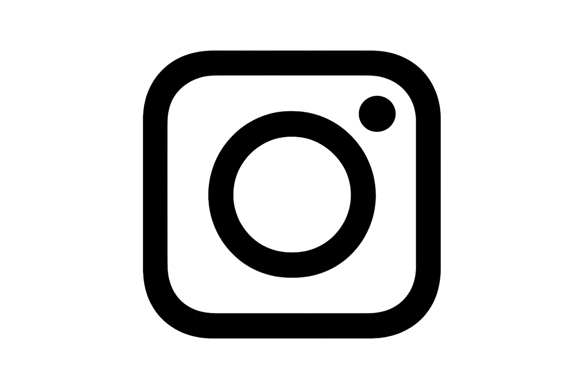 instagram icono negro y blanco